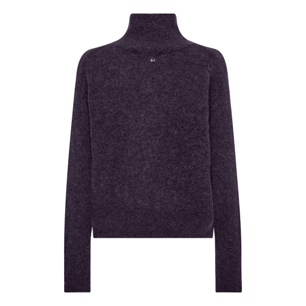 Mos Mosh Strik - MMThora Knit Zip Cardigan - Sweet Grape