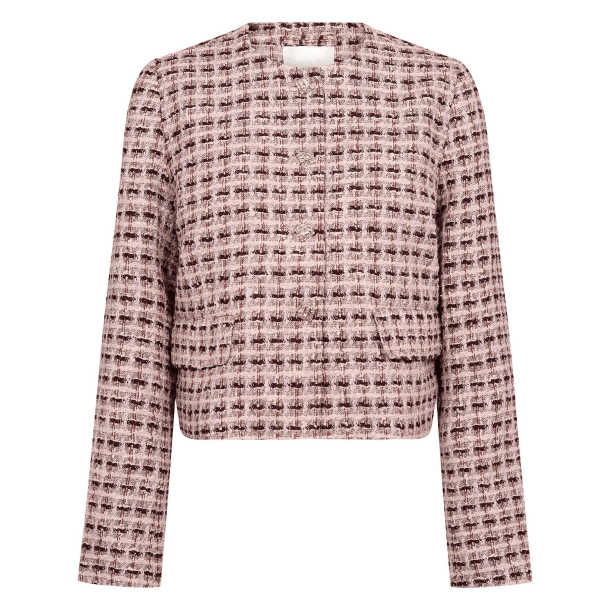 Co'couture Jakke - TikaCC Boucle Jacket - Dusty Rose