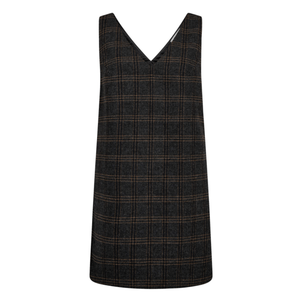 Co'couture Kjole - ValerieCC Spencer V-Dress - Dark Grey