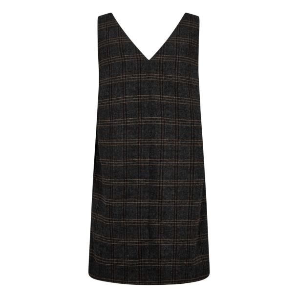 Co'couture Kjole - ValerieCC Spencer V-Dress - Dark Grey