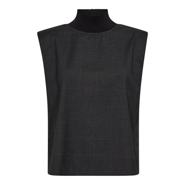 Co'couture Top - KayaCC Rib Turtleneck - Antracit