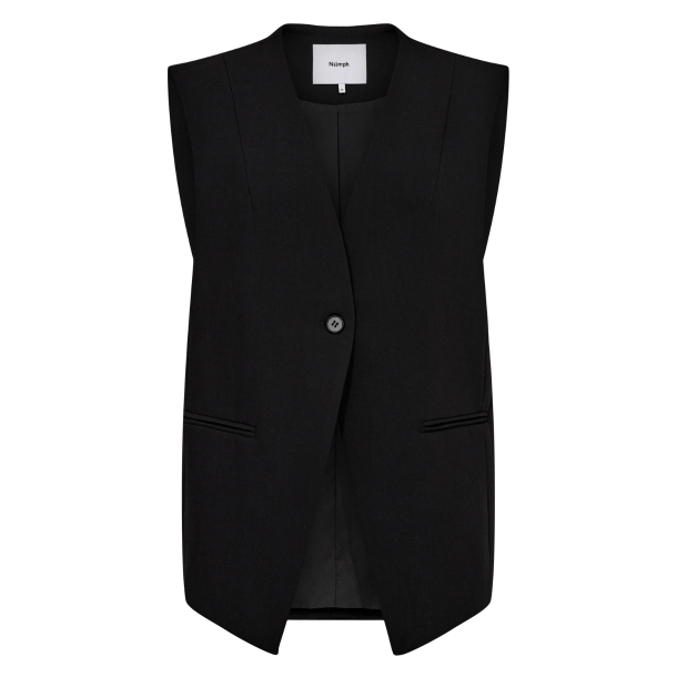 Nmph Vest - NuKatie Waistcoat - Caviar