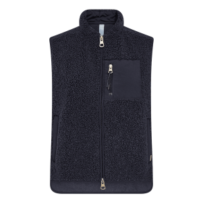 Mos Mosh Vest - MMRowe Eli Teddy Vest - Salute Navy