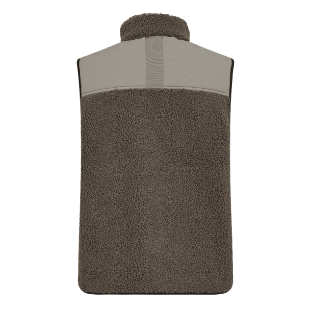 Mos Mosh Vest - MMRowe Eli Teddy Vest - Dusty Olive