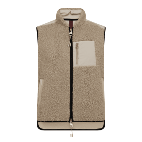 Mos Mosh Vest - MMRowe Eli Teddy Vest - Feather Gray