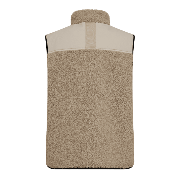 Mos Mosh Vest - MMRowe Eli Teddy Vest - Feather Gray