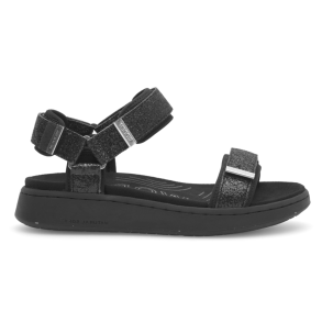 Woden Sandaler - Line Glitter - Black