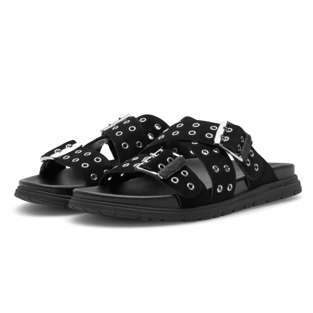 Woden Shoe the Bear Sandal - Tilde - Black