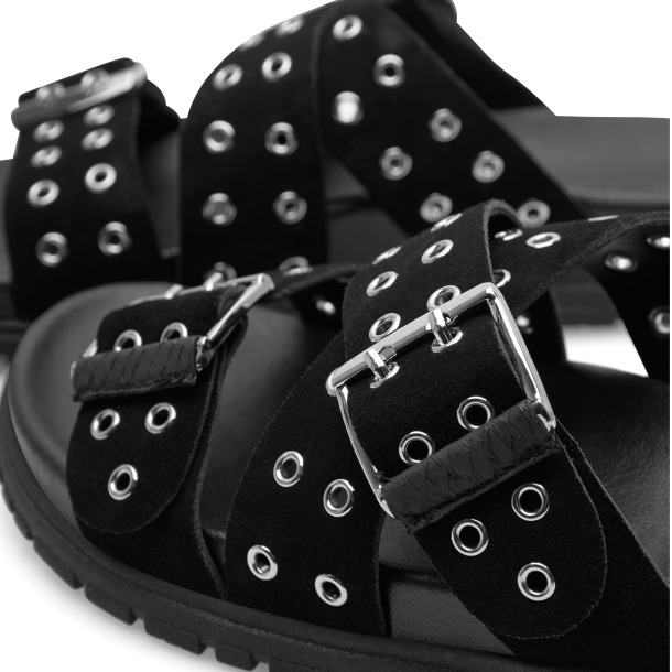 Woden Shoe the Bear Sandal - Tilde - Black