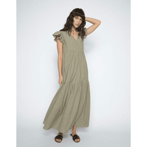 Mos Mosh Kjole - MMWaldy Izha Dress - Burnt Olive