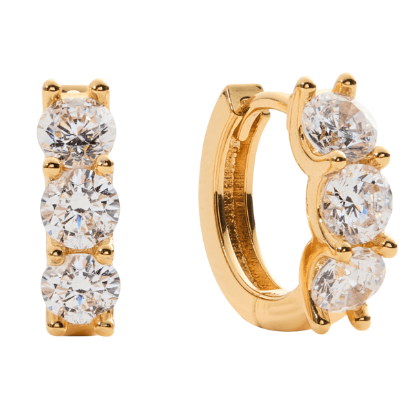 Sparv reringe - Weekend Earrings - Forgyldt