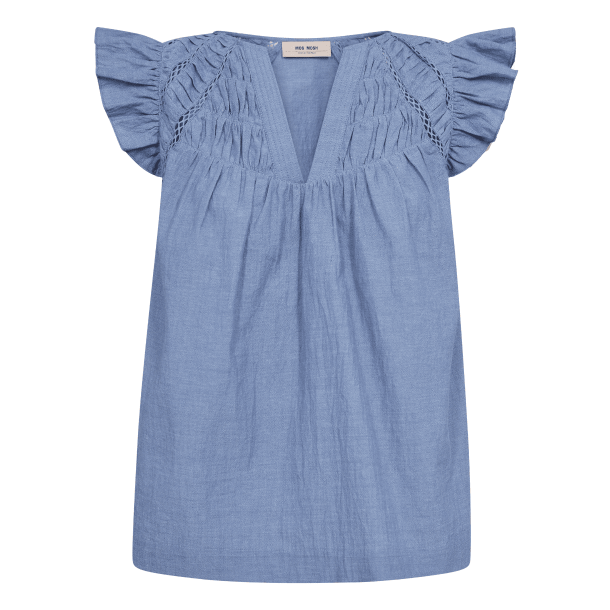 Mos Mosh Top - MMWoda Izha Blouse - Regatta
