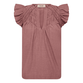 Mos Mosh Top - MMWoda Izha Blouse - Cowhide
