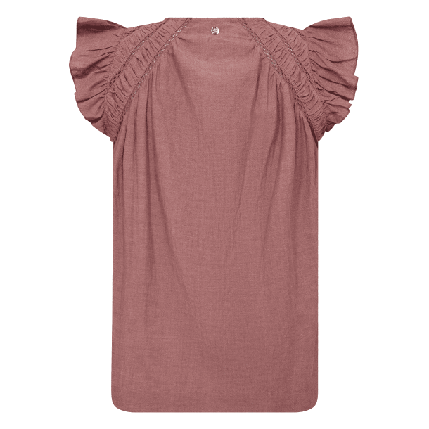 Mos Mosh Top - MMWoda Izha Blouse - Cowhide