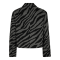 Co'couture Jakke - ZuriCC Zebra Crop Jacket - Dark Grey