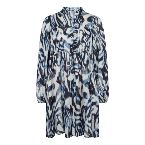 Co'couture Kjole - ZebralineCC Dress - Sky Blue