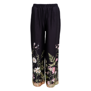 Black Colour Bukser - BCZennia Pant - Black Flower