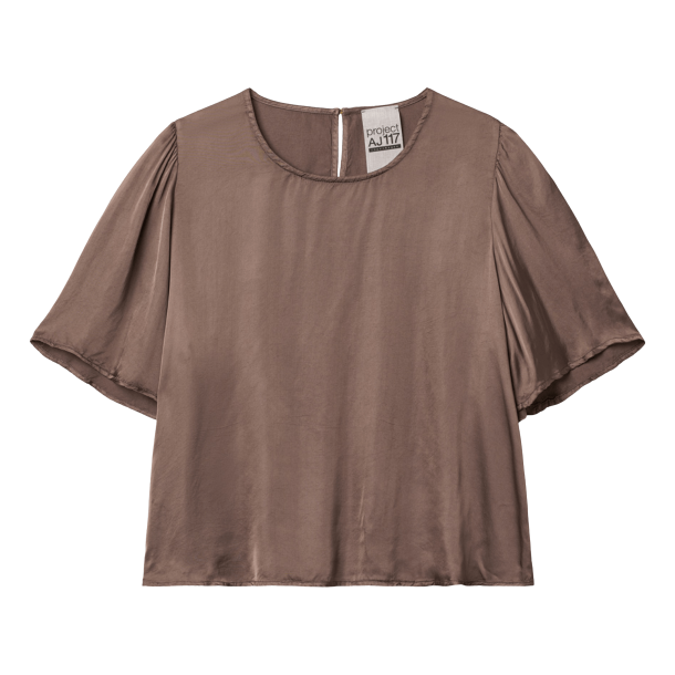 Project AJ117 Bluse - Rose - Coffee