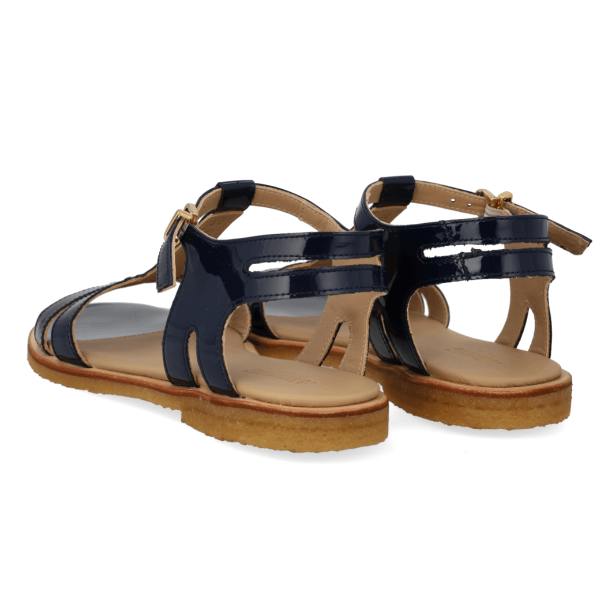Angulus Sandal - Klassisk Remsandal - Navy