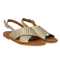 Angulus Sandal - H�ndflettet krydssandal - Gold Braid