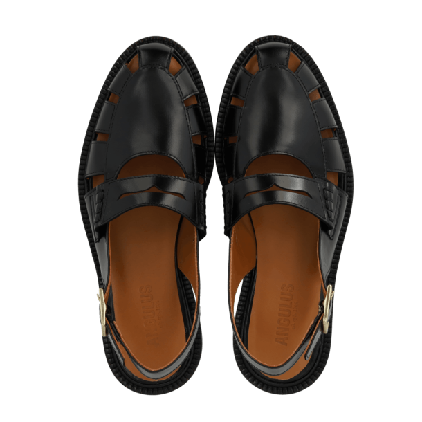 Angulus Sko - Slingback loafer - Black