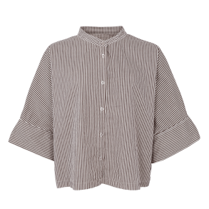 Black Colour Bluse - BCAlly Loose Shirt - Creme