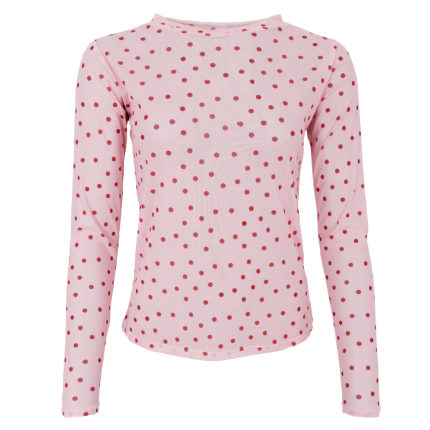 Black Colour Bluse - BCAnnie Mesh Blouse - Rose Dot