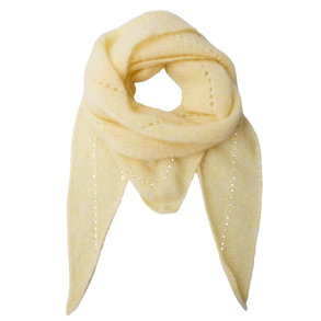 Black Colour T�rkl�de - BCDell Knitted Mini Scarf - Light Yellow