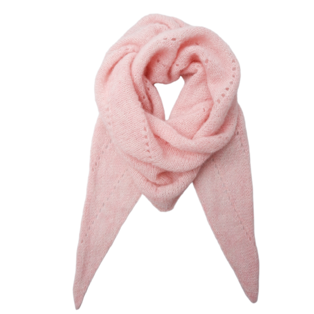 Black Colour T�rkl�de - BCDell Knitted Mini Scarf - Rose