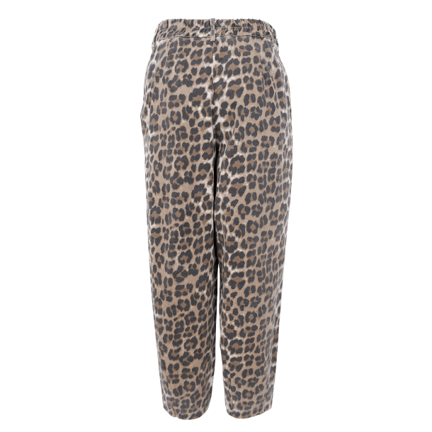 Black Colour Bukser - BCEllie Barrel Pant - Leopard