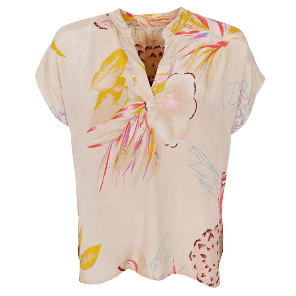 Black Colour Bluse - BCLuna Andrea S/S Blouse - Poppy Rose