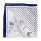 Black Colour T�rkl�de - BCTyra Mini Scarf - Navy