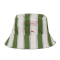 Becksöndergaard Stripie Canvas Bucket Hat - Banana Palm Green