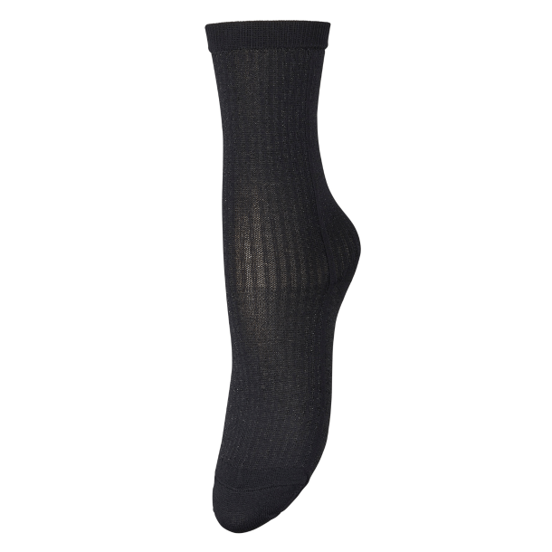 Becksöndergaard Strmper -Stripy Glitter Sock - Black