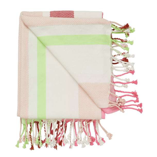 Becksöndergaard Hndklde - Stripa Cotta Towel - Birch White