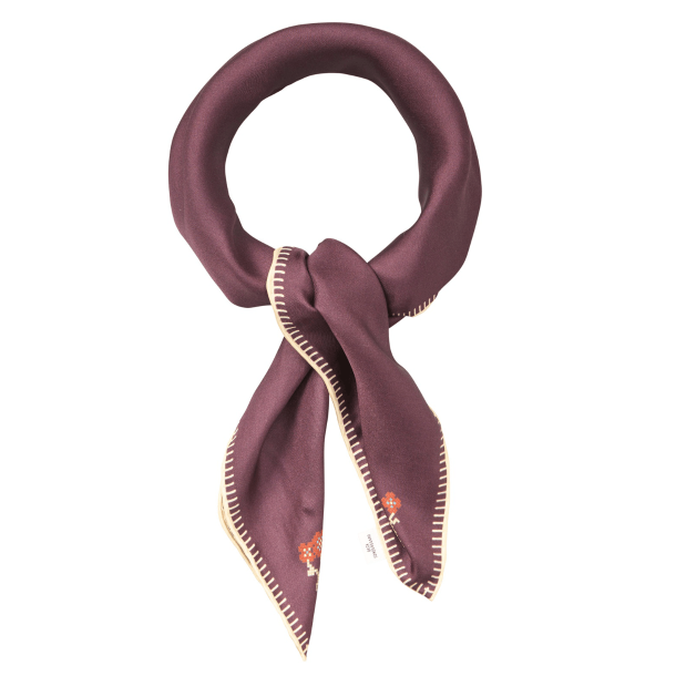 Becks�ndergaard T�rkl�de - Flotile Stitch Sia Scarf - Maroon Brown