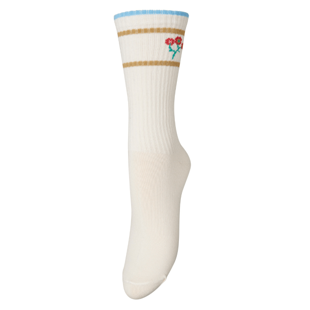 Becks�ndergaard Str�mper - Sporty Flotile Cotta Sock - Birch White