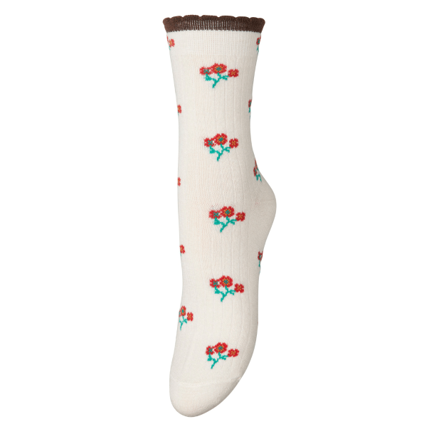 Becks�ndergaard Str�mper - Talula Flotile Sock - Birch White