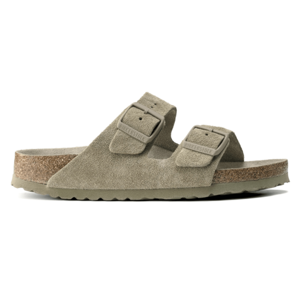 Birkenstock Arizona Sandal BS - Faded Khaki - Suede