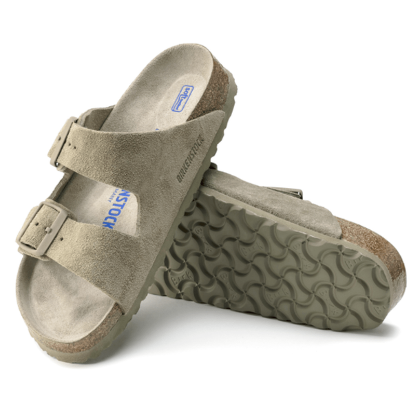 Birkenstock Arizona Sandal BS - Faded Khaki - Suede