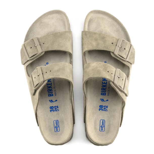 Birkenstock Arizona Sandal BS - Faded Khaki - Suede