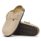Birkenstock Slip-in - Boston Big Buckle Nubuck Leather - Sandcastle