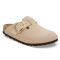 Birkenstock Slip-in - Boston Big Buckle Nubuck Leather - Sandcastle