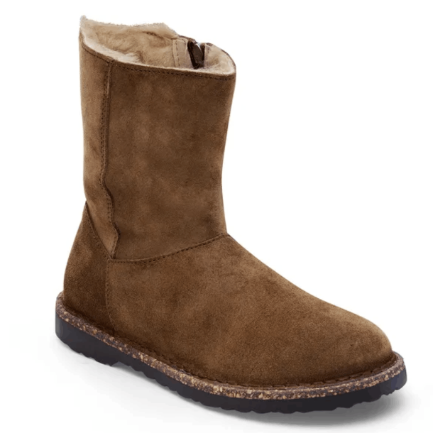 Birkenstock St�vler - Uppsala Zip Shearling - Dark Tea