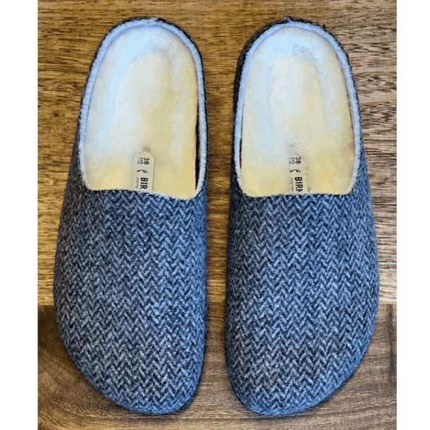 Birkenstock Slip-in - Amsterdam Wrapped Dip - Herringbone Gray