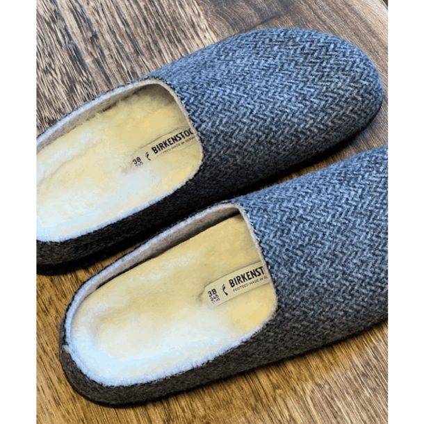 Birkenstock Slip-in - Amsterdam Wrapped Dip - Herringbone Gray