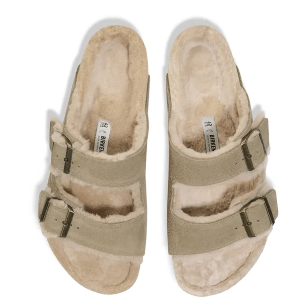Birkenstock Arizona Shearling LEVE - Taupe