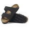 Birkenstock Arizona Sandal SFB - Black - Nubuk Leather