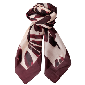 Black Colour T�rkl�de - BCVibe Silk Scarf - Plum