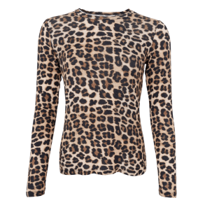 Black Colour Bluse - BCAlba LS Tee - Natural Leo